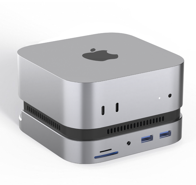Mac Mini M4 Hub & Stand with SSD Enclosure with HDMI USB-A 10Gbps SD TF Card Reader Audio 3.5mm Mac mini M4 Dock