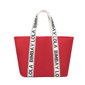 Bolso de Hombro y Mano MINYUAN Estilo BIMBA Lola de Gran Capacidad con Estampado de Letras de Tela Oxford y Cierre de Broche, Empaque en Bolsa OPP - Product Image 3