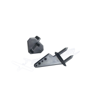 Accessoires d'angle de direction pour avion électrique, planeur, modèle d'avion à aile fixe, jouet télécommandé électrique pour photographie aérienne, couleur