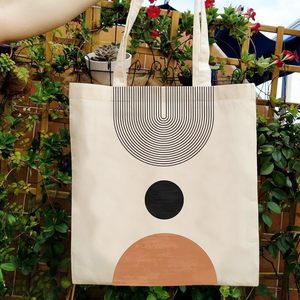 Bolsa de Tela Personalizada Vintage Estética, Linda Bolsa de Compras para Mujer, Bolsos de Mano con Estampado para Regalo, Tamaño Mediano - Product Image 5