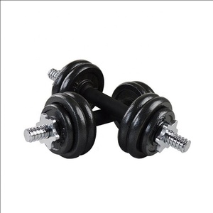 Venta caliente ajustable mancuernas gimnasio en casa <span class=keywords><strong>de</strong></span> pintura 15kg barra conjunto mancuerna - Product Image 6
