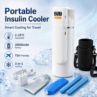Estuche Refrigerador de Insulina para Viaje, Refrigerador Inteligente de Insulina con USB Tipo-C, Refrigerador de Medicamentos para Viaje, Refrigerador de Medicamentos para Diabéticos