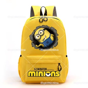 Minions Printed Backpack Yellow Large Capacity <b>School</b> <b>Bag</b> For Kids Student Travel Outdoor Use - Product Image 3