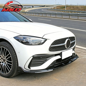 Compatible con Benz W206 Clase C 2022-2026, Estilo BR, Labio de Parachoques Delantero en Negro Brillante - Product Image 2