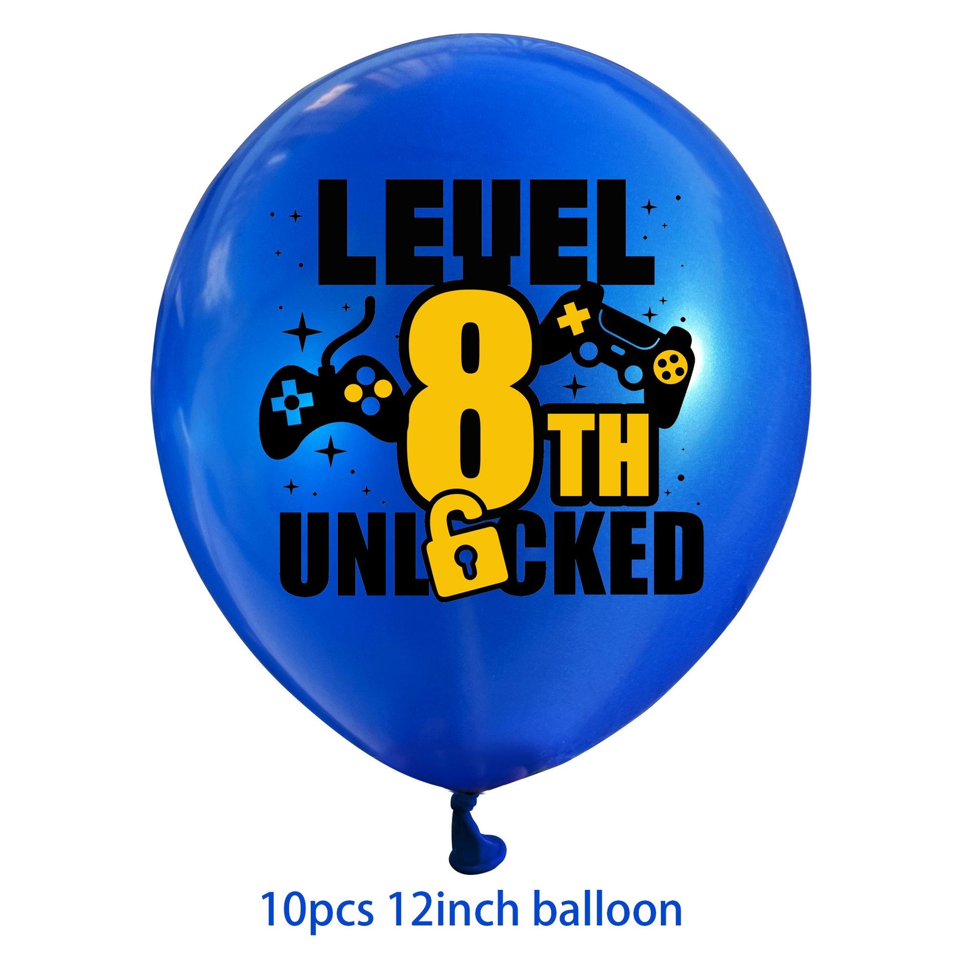 blue 10pcs balloons - 8th