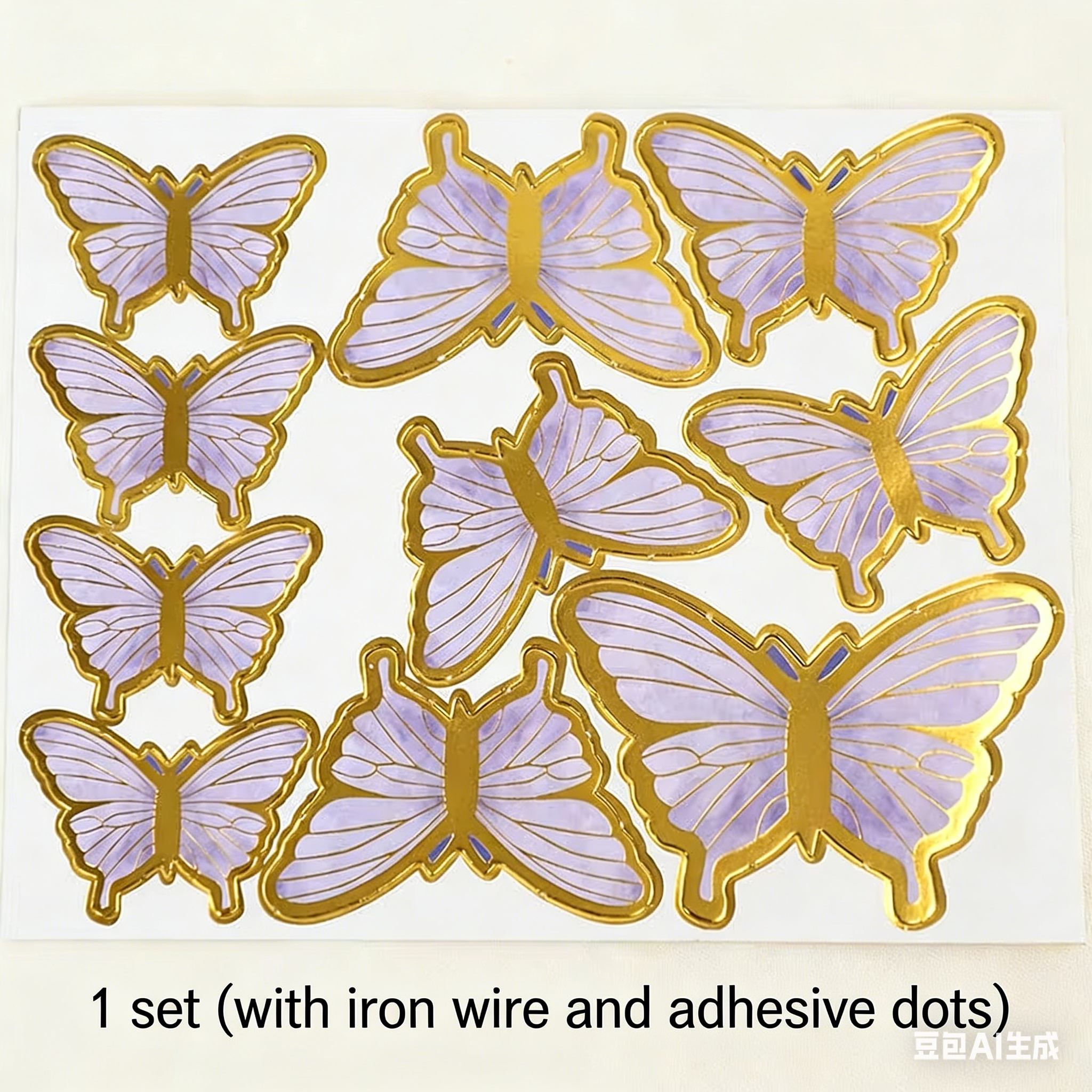 Papillon violet un