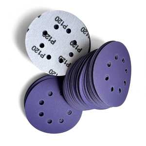 Hochwertiges 8-Loch-Klettpapier mit Klett verschluss 5 ''Klett verschluss 125mm Schleif poliers cheibe OEM anpassbar - Product Image 5