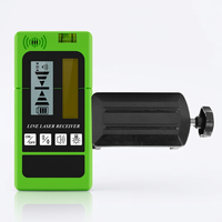 Récepteur laser rotatif industriel extérieur à faisceau vert avec écran LCD numérique pour détecteur de nivellement pour lasers à ligne pulsée LR01