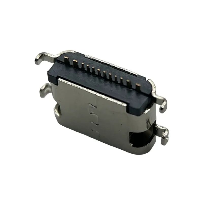 12 PIN DIP SMT USB 3,1 Tipo-C Conector USB hembra Enchufe hembra Adaptador de receptáculo vertical Conector Usb de alimentación
