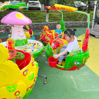 Manège Carrousel Mini Électrique « Cheval » Confortable et Sécurisé pour Enfants, 6/8/10/12 Places, Jouets de Parc d'Attractions, Vente en Gros