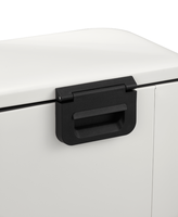 Poubelle à pédale écologique en acier inoxydable de 50 L pour la maison, la cuisine, le bureau, avec seau intérieur, couvercles et pédale, poubelle de recyclage