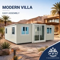 Tragbares 20ft 10ft Erweiterbares Container-Tiny-House mit Doppelflügeln, Vorgefertigtes Büro für Garten und Hinterhof