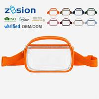 Sac banane GRS pour tous les jours, sac de voyage personnalisé avec logo, sac banane transparent en PVC, sac bandoulière, vente en gros, usine OEM
