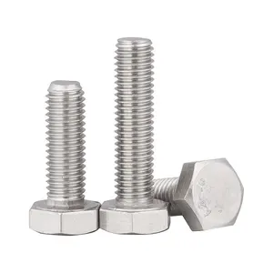 M3 M4 M5 M6 M8 M10 M12 M14 M16 DIN 931 933 Full Thread A2 Stainless Steel Hexagon Hex Head Bolts