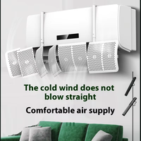 Bon brevet exclusif épissure persienne climatiseur pare-brise plaque de guidage rétractable ABS manuel usage domestique