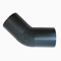 Raccord en plastique HDPE à soudure par fusion bout à bout, raccord à col long de 20 à 1200 mm