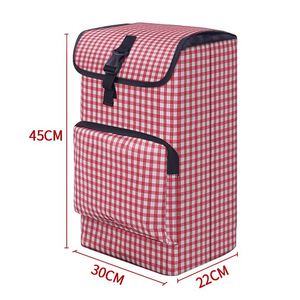 Sac de courses en tissu Oxford imperméable grande capacité 30*22*45cm, sac de transport moderne à un seul niveau, sac de chariot de courses pratique - Product Image 4