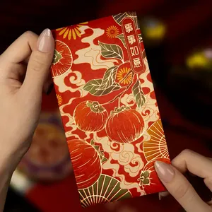 Tùy chỉnh lá vàng Trung Quốc năm mới Phong Bì Màu Đỏ tiền may mắn lớn tiền mặt gói màu đỏ năm của con ngựa hongbao - Product Image 4