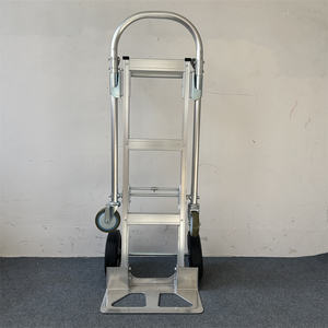 Truk tangan aluminium konversi 3-in-1 awet 300kg dengan roda pneumatik 10x3.50-4 dan 5 roda OEM dapat disesuaikan - Product Image 5