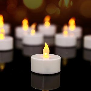 عرض خاص شموع خفيفة للشاي ليد عديمة اللهب شموع بساعة واقعية تعمل ببطارية مضيئة هدية موسمية ومهرجانات - Product Image 2