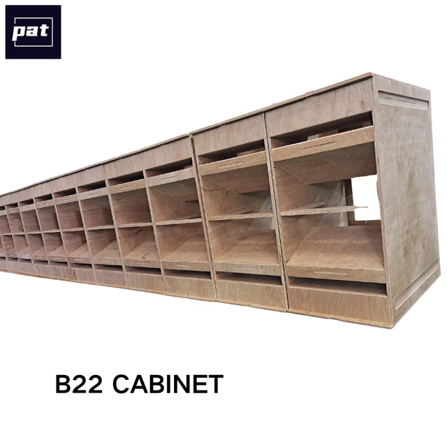 B22 Wooden Cabinet Double 18inch Subwoofer Maze Structure Subwoofer Enclosure Loudspeaker Empty Cabinet
