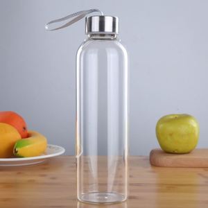 Bouteille d'eau en verre borosilicate résistant à la chaleur de haute qualité 600 ml - Product Image 5