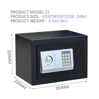 Hot Sale Mini Safe Secret Hidden Storage Elektronische digitale Schlüssels chloss box Stahl Metall Home Safety Safe für den Heimgebrauch