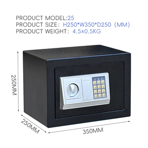 핫 세일 미니 금고 비밀 숨겨진 저장 전자 디지털 키 잠금 상자 강철 금속 가정용 안전 금고 - Product Image 4