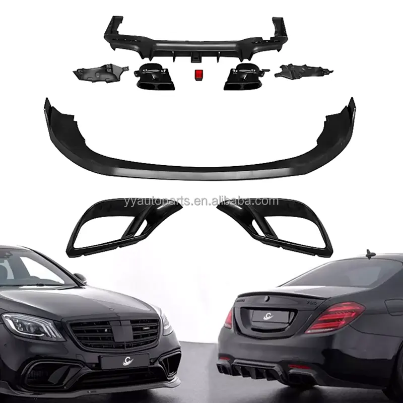 Prezzo di fabbrica Bodykit per auto per Mercedes classe S W222 S320 S350 S400 S420 S450 S63 S65 aggiornamento a kit carrozzeria stile Brabu B700