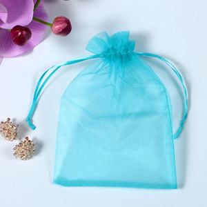 Proveedor de Fábrica, Bolsas de Regalo Pequeñas al por Mayor, Bolsa de Organza Negra Transparente con Cordón de Cierre y Asa para Empaque - Product Image 5
