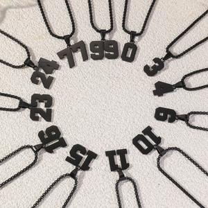 Herren Sport Digital Halskette aus Edelstahl, Schmuckanhänger für Athleten, inspiriert von Baseball und Football - Modisch für Kinder - Product Image 4