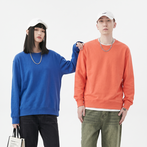 Sudaderas Lisas Personalizadas de Fabricante, Oversize, de Algodón Pesado, Cuello Redondo, para Hombre y Mujer, Ropa Urbana, OEM 7758 - Product Image 1