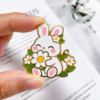 Pin Enamel Kustom, Lencana Logam Kartun Personalisasi, Hewan Lucu Anime, Pin Lapel untuk Dekorasi Pakaian Fashion
