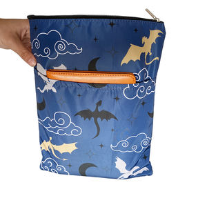 Custom Print Book Protector Manga Capa de Livro com Bolso Frontal Portátil Zipper <span class=keywords><strong>Kindle</strong></span> Pouch Presente para o Amante do Livro - Product Image 3