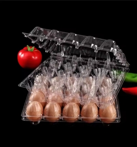 מפעל מותאם אישית 12 רשת ביצים מגש שטוחים PET שלפוחית מזון תיבת אריזת מזון מגשי ביצים מפלסטיק עבור 30 ביצים - Product Image 3