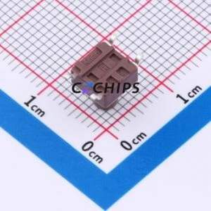 TSB06331-075D332DH-R0700 Tactile Switch SMD-4P,6.1x6.1mm Switch Single Pole Single Throw Round Button 1.8N 6.1mm - Product Image 2