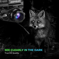 Lunettes de vision nocturne GOYOJO, monoculaire monté sur casque, 1080P HD NVG, zoom 6X, infrarouge réglable pour la chasse en plein air