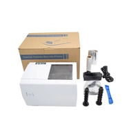 Impresora de Etiquetas de Transferencia Térmica de 203DPI y 110mm, Impresora de Etiquetas de Códigos de Barras USB de Escritorio para Etiquetas de Ropa, Logística y Envío