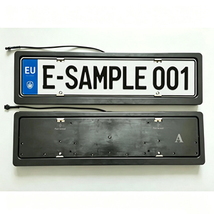 Support de <span class=keywords><strong>plaque</strong></span> <span class=keywords><strong>d</strong></span>'<span class=keywords><strong>immatriculation</strong></span> de voiture en métal, support de <span class=keywords><strong>plaque</strong></span> <span class=keywords><strong>d</strong></span>'<span class=keywords><strong>immatriculation</strong></span> européen à télécommande, adapté aux voitures espagnoles - Product Image 3