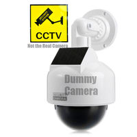 Cámara de Seguridad Falsa con Simulación de Domo de Velocidad, Energía Solar, para Exteriores, Marca SMARSECUR, Color Blanco, Funciona con Pilas AA, Impermeable