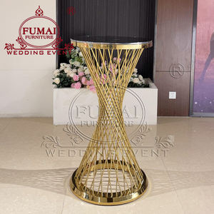 Mesas de Bar Elegantes de Acero Inoxidable Dorado para Fiestas al Aire Libre y Bodas - Product Image 6