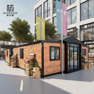 Unidad Plegable de Doble Ala de 20 Pies de Instalación Rápida con Ventanas de Exhibición y Cumplimiento Temporal de Licencias Comerciales - Product Image 1