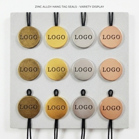 Étiquette de bouteille personnalisée, forme ronde, logo gravé, étiquette métallique à suspendre, cordon, accessoires écologiques pour vêtements, sacs et chaussures