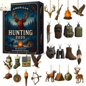 <span class=keywords><strong>Calendrier</strong></span> de l'Avent de chasse OEM, figurine d'<span class=keywords><strong>action</strong></span> américaine en ABS, nouveauté transfrontalière, boîte mystère en acrylique et PVC - Product Image 2