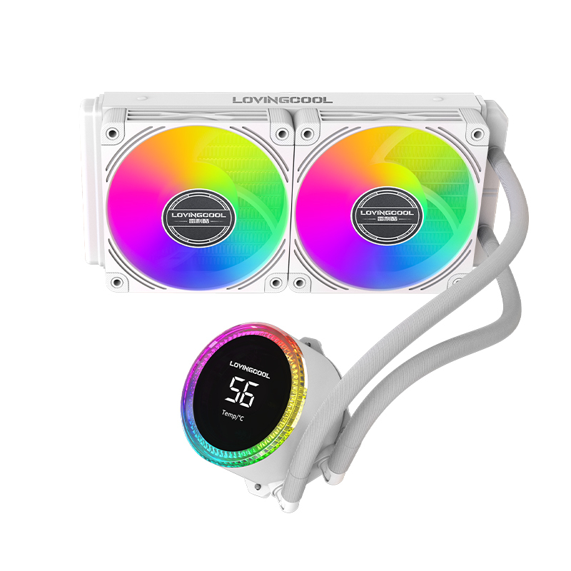 Lovingcool 240mm AIO Liquid CPU Cooler Kit with RGB Fan & Real