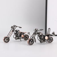 Métal art artisanat vintage moto modèle statues sculptures figurine ornements bureau maison club bar décoration