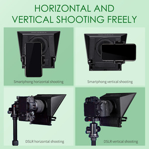 Feelworld tp2a 8 "HD teleprompter <span class=keywords><strong>Kit</strong></span> OEM nhà máy trực tiếp với điều khiển từ xa ống kính Adapter cho DSLR/điện thoại/máy tính bảng video sản xuất - Product Image 4