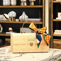 Boîte cadeau écologique réutilisable en carton ondulé rigide auto-élevable – Impression UV florale de qualité supérieure pour cadeaux de mariage et bougies