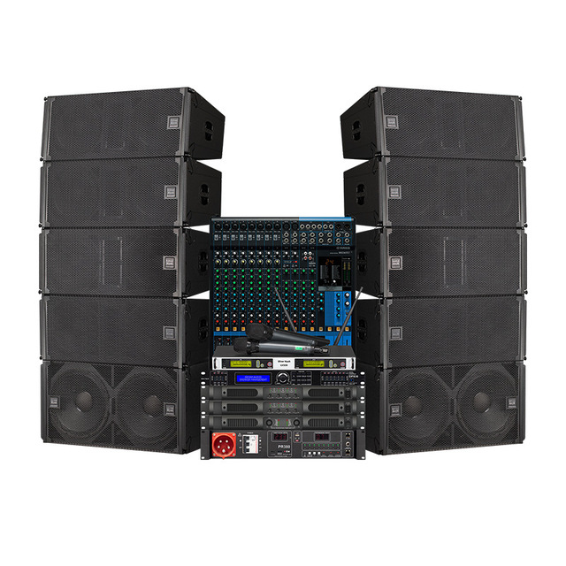 Custom Dual 10 Inch Line Array Speaker System Featuring Professional Passive Line Array Speakers