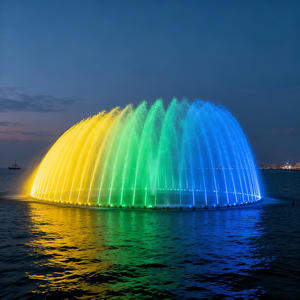 AWS Grandes Fuentes De Agua Flotantes Bendita Para Jardines Interiores Fuente Musical En El Exterior - Product Image 2